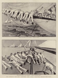De Wedstrijd om de America Cup, Laatste Oefening voor de Race